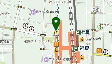 コクミンドラッグ福島駅店の地図画像
