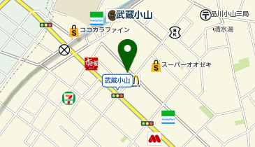コクミンドラッグ武蔵小山パルム店の地図画像