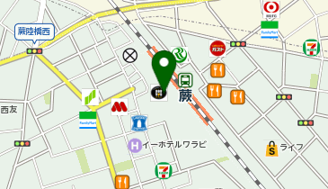 コクミンドラッグ蕨駅店の地図画像