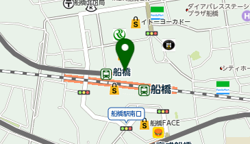 コクミンドラッグシャポー船橋店の地図画像
