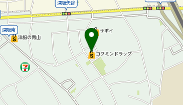 コクミンドラッグ泉ケ丘店の地図画像