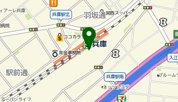コクミンドラッグ兵庫駅店の地図画像