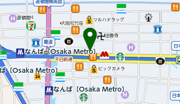 コクミンドラッグなんばWalk店の地図画像