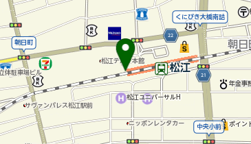 KoKuMiN シャミネ松江店の地図画像