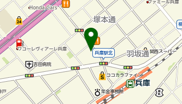 コクミン薬局兵庫駅北店の地図画像