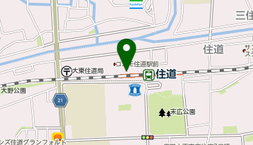 コクミンドラッグ住道駅店の地図画像