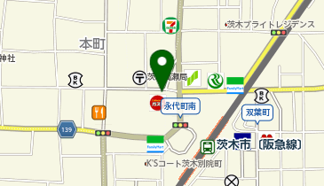 コクミンドラッグ新茨木店の地図画像