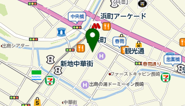 コクミンドラッグ銅座町店の地図画像