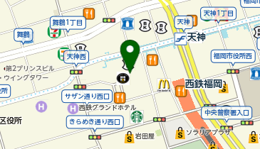 コクミンドラッグ天神新天町店の地図画像