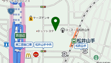 コクミンドラッグフレスト松井山手店の地図画像