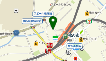 コクミンドラッグ枚方市駅前店の地図画像