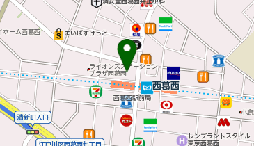 コクミンドラッグ西葛西駅前店の地図画像