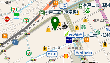 KoKuMiN 三宮店の地図画像