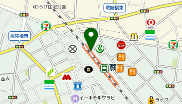 コクミンドラッグ 蕨駅店の地図画像