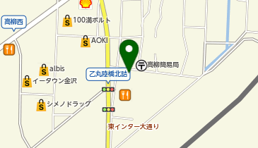 セカンドストリート高柳店の地図画像