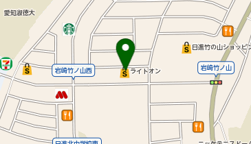 セカンドストリート日進竹の山店の地図画像