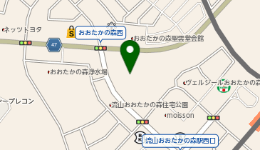 セカンドストリートコトエ流山おおたかの森店の地図画像