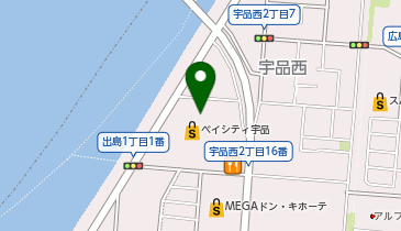 スーパーセカンドストリート宇品店の地図画像