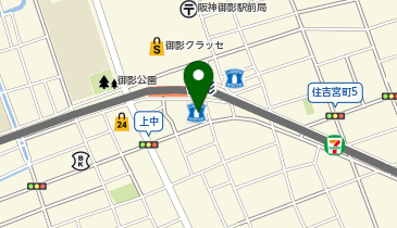 セカンドストリートビエラ御影店の地図画像