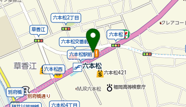 セカンドストリート六本松買取専門店の地図画像