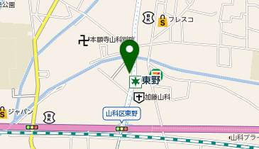 セカンドストリート山科東野店の地図画像