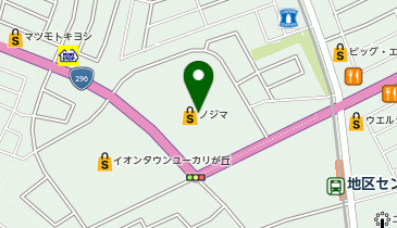 セカンドストリートイオンタウンユーカリが丘店の地図画像
