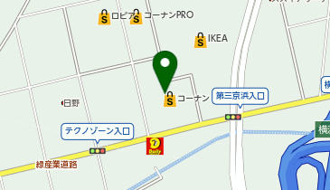 セカンドストリートコーナン港北インター店の地図画像