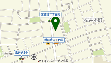 セカストアウトドア小牧常普請店の地図画像