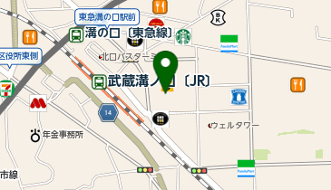 セカンドストリートマルイファミリー溝口店の地図画像
