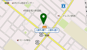 セカストインテリア札幌八軒店の地図画像
