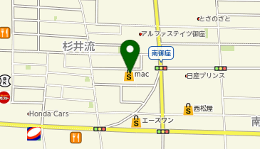 セカンドストリート南御座店の地図画像