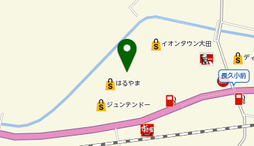 セカンドストリートイオンタウン大田店の地図画像