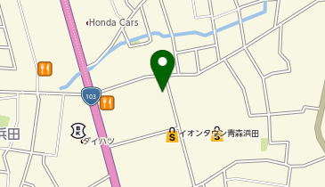 セカンドストリートイオンタウン青森浜田店の地図画像