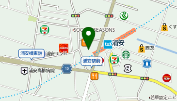 セカンドストリート浦安買取専門店の地図画像