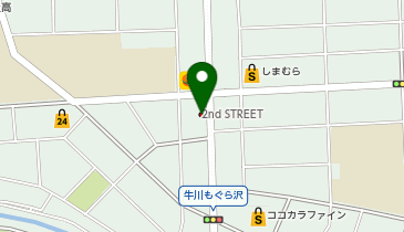 セカンドストリート牛川店の地図画像