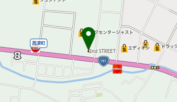セカンドストリート益田店の地図画像