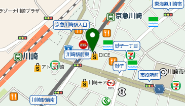 セカンドストリート川崎ダイス店の地図画像