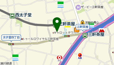 セカンドストリート三軒茶屋店の地図画像