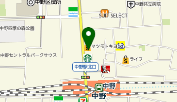 セカンドストリート中野買取専門店の地図画像