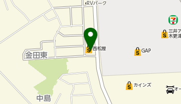セカンドストリート木更津金田店の地図画像