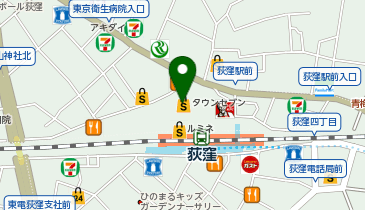 セカンドストリート荻窪買取専門店の地図画像