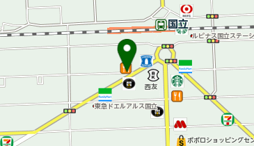 タリーズコーヒー 国立店の地図画像