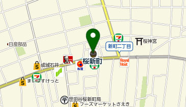 タリーズコーヒー 桜新町店の地図画像