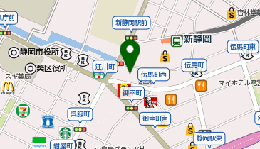 タリーズコーヒー 静岡ペガサート店の地図画像