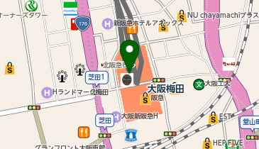 タリーズコーヒー 阪急三番街北館店の地図画像