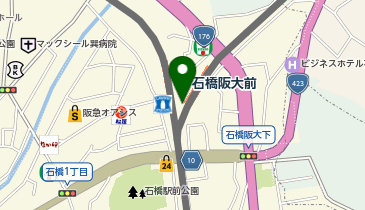 タリーズコーヒー 阪急石橋店の地図画像