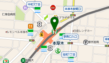 タリーズコーヒー 本厚木ミロードイースト店の地図画像