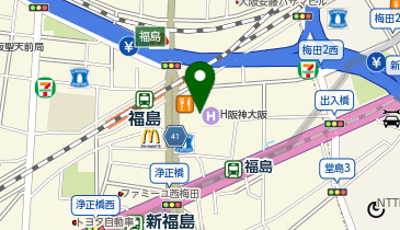 タリーズコーヒー ホテル阪神大阪店の地図画像