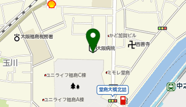 タリーズコーヒー JCHO大阪病院店の地図画像