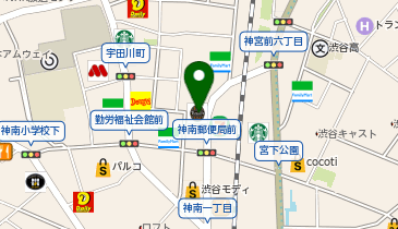 タリーズコーヒー 渋谷ファイヤー通り店の地図画像